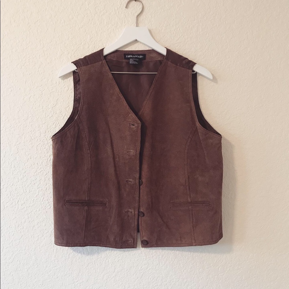 Western Leather Vest